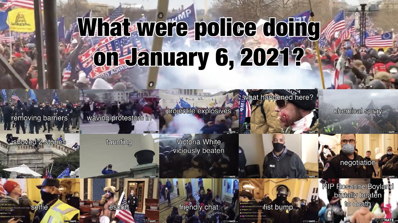 What were police doing on January 6, 2021?