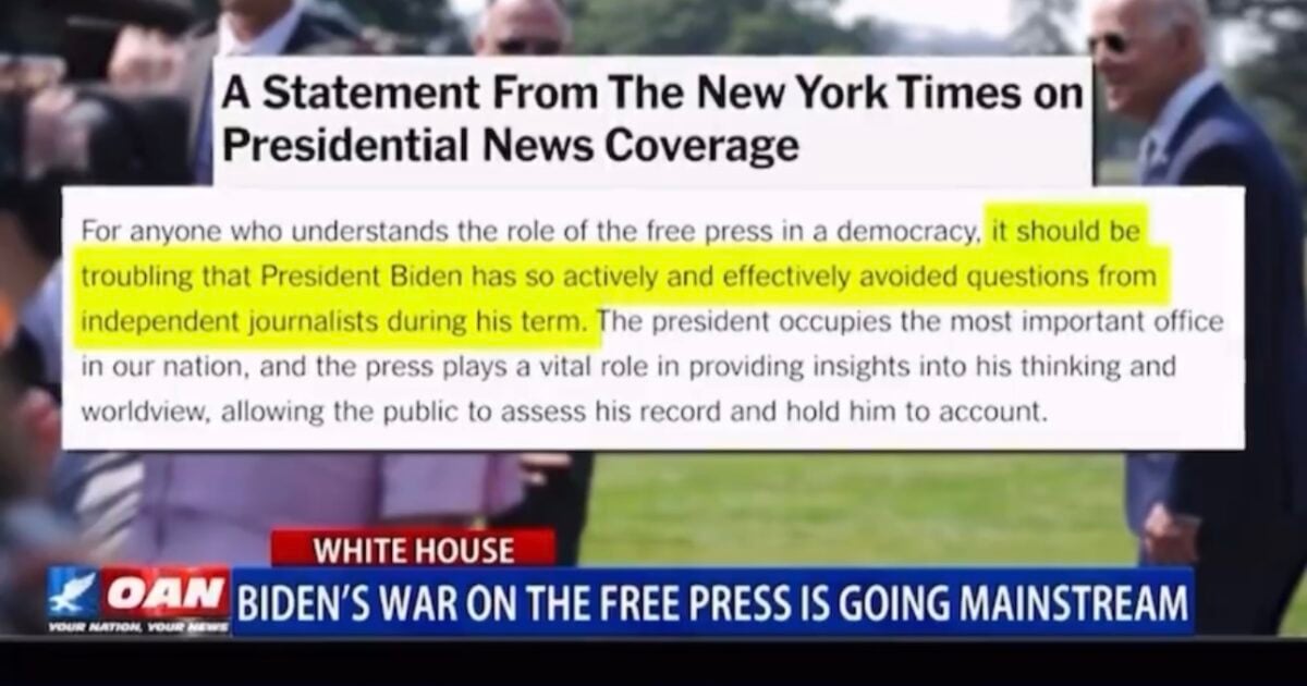(VIDEO) Frustration Among News Organizations Grows as Biden Hides in Basement, Refuses to Speak to Press, Has Not Held a Single News Conference This Year - New York Times Calls Biden Out in Statement | The Gateway Pundit | by Jordan Conradson